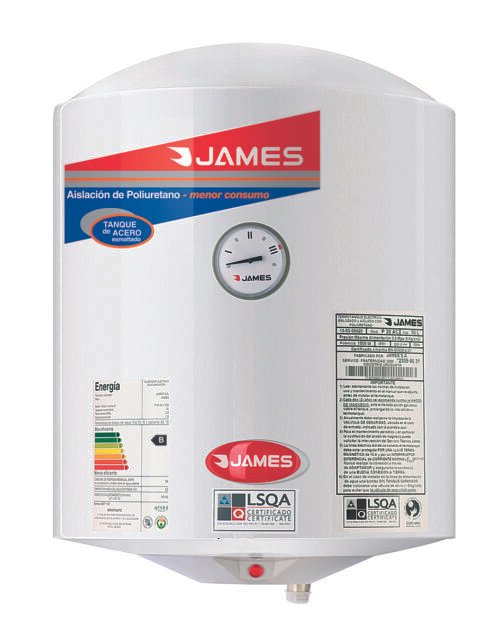 TERMOTANQUE ACERO 40 LT. JAMES - 3220