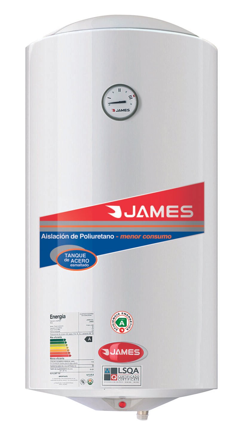 TERMOTANQUE ACERO 80 LT. JAMES - 3198