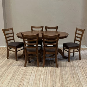 COMEDOR SANDY 6 SILLAS TAP.