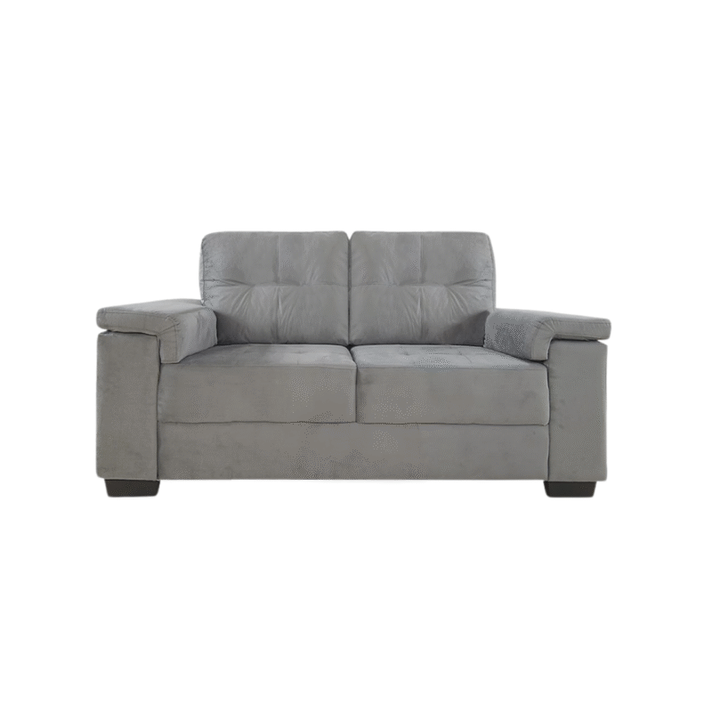 SILLON LUARES 2 CUERPOS GRIS